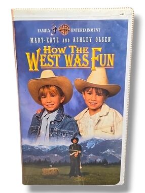 How the West Was Fun VHS Mary-Kate & Ashley Olsen Clamshell Case 1994 Movie